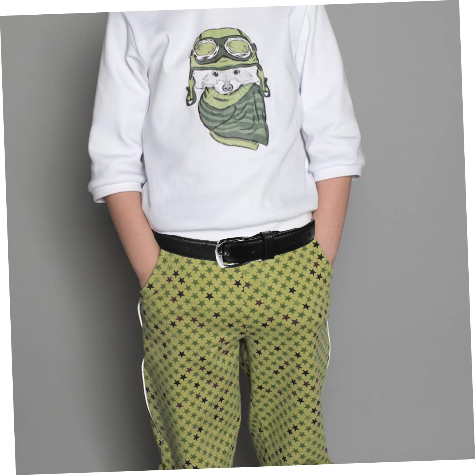 VALICLUD 4pcs Boys Leather Belt for Jeans Stylish Belt with Decorative Details Versatile Design for Ages Comfortable Fit for Every