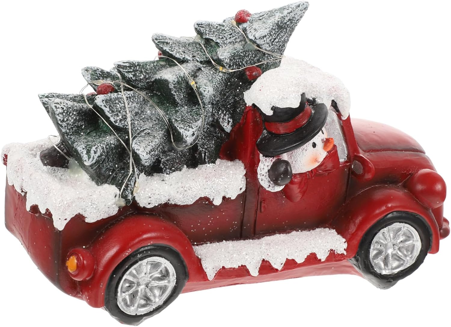 PRETYZOOM Truck Model with Led Lights Creative Xmas Ornament for Holiday Decoration for Parties and Home Decor for