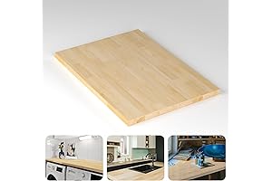 Butcher Block Counter Top, Sturdy Birch Solid Hardwood Home Use Unfinished Countertop