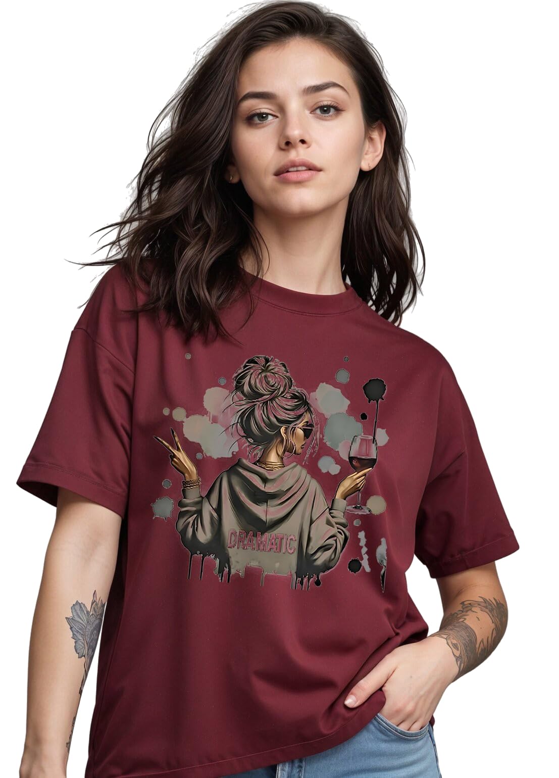 smartees Women Printed Oversize Tshirt (WW_5035)-picture-52