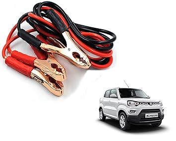 WolkomHome Jumper Cable Booster cable car Battery charger 500-Amp to 700-Amp Capacity 2-mtr for maruti suzuki s presso
