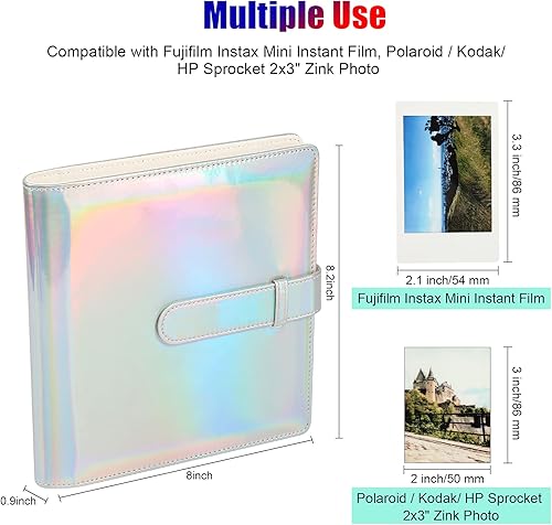 Miniatura 3 de 2 paquetes de 256 bolsillos álbum de fotos para Fujifilm Instax Mini LiPlay 11 90 70 50S 26 25 9 8+ 8 7S Impresora de cámara instantáneaMini Link