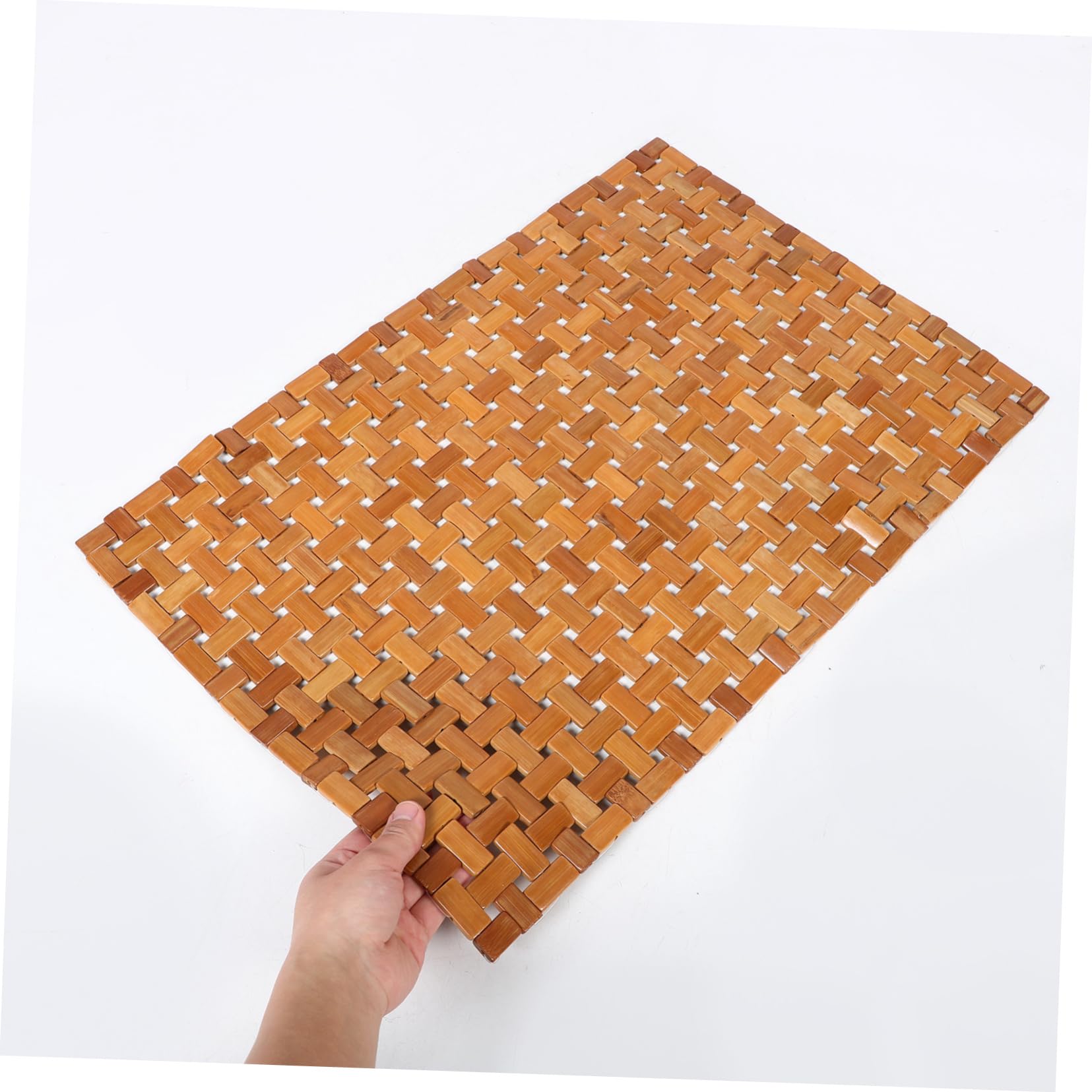 Tapis Bambou Antidérapant Pliable pour Salle De Bain Mat De Sauna Et Spa Utilisation Intérieure Et Extérieure Et