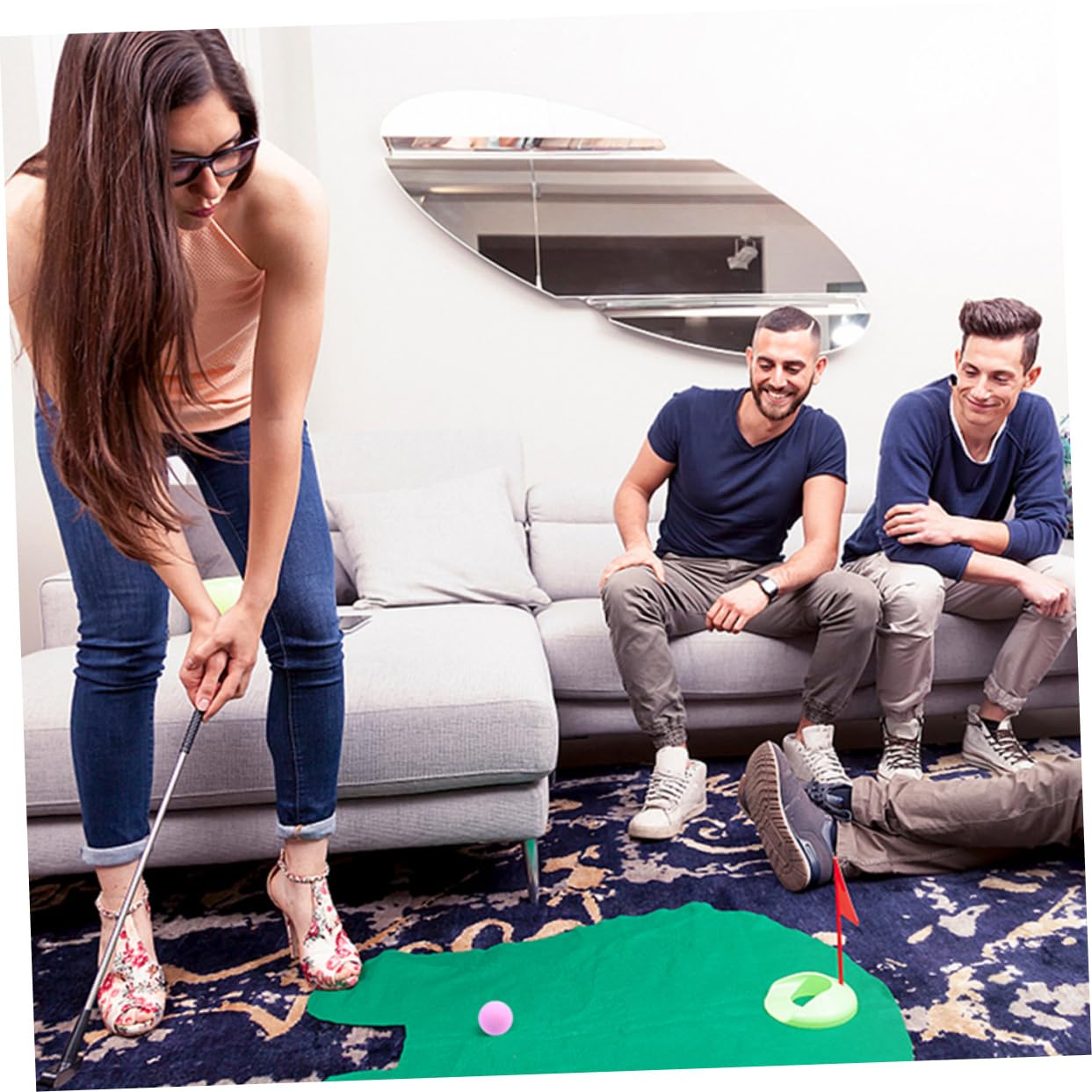 Sosoport Golf Groß Üben Indoor-bälle Für Indoor-Training Fitnessball Gymnastikballe Gynastikball Gummiball Übungsbälle Balltraining Trainingsball Synthesekautschuk