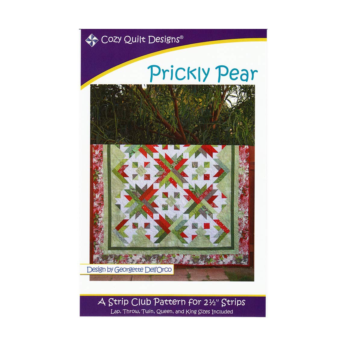 Cozy Quilt Designs 'Strip Club' Pattern - Prickly Pear (Includes Instructions for Five Project Sizes)