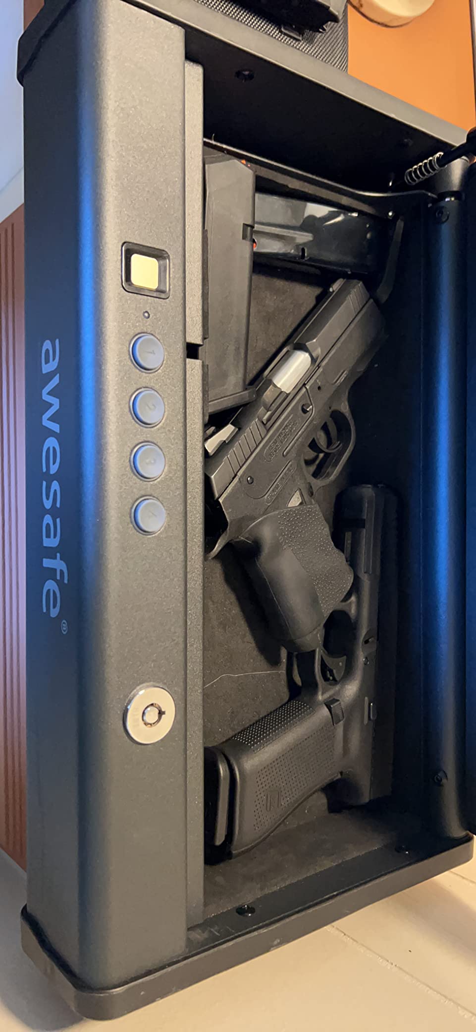 27/mo Finance awesafe Gun Safe, Updated Large Size Biometric Gun