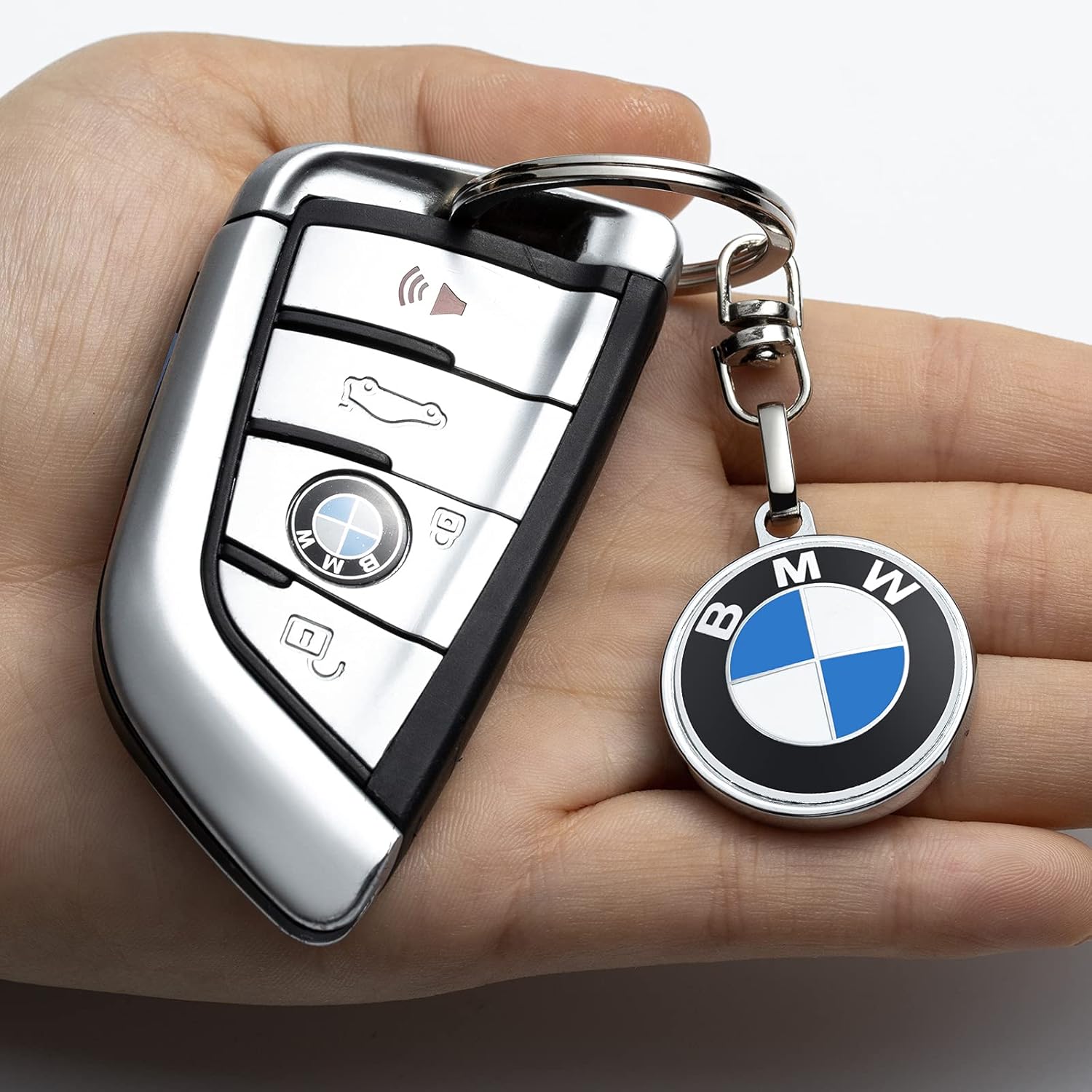 msxnkkk Car Logo Keychain Replacement for BMW Key Chain Accessories Keyring… : Everything Else