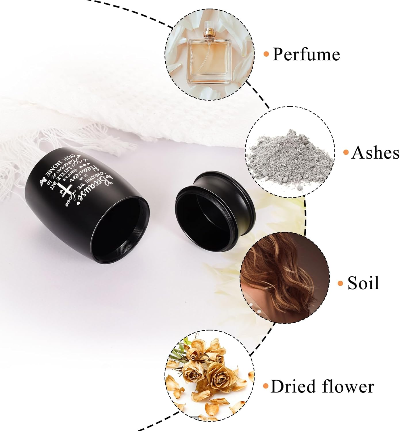 Small Urn for Human Ashes 3 Inches Butterfly Miniature Urns Cremation Cross Mini Urn Memorial Urn Aluminum Small Keepsake for Ashes - Image 5