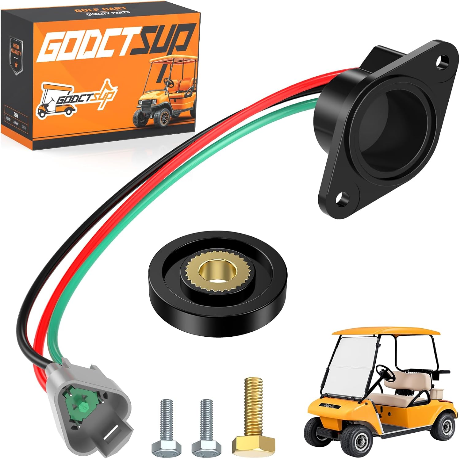 Golf Cart High Speed Magnet Speed, Club Car IQ Speed for 48V DS&Precedent 2004-Up Golf Cart Models with ADC Motor, OEM# 102704901, 102265601