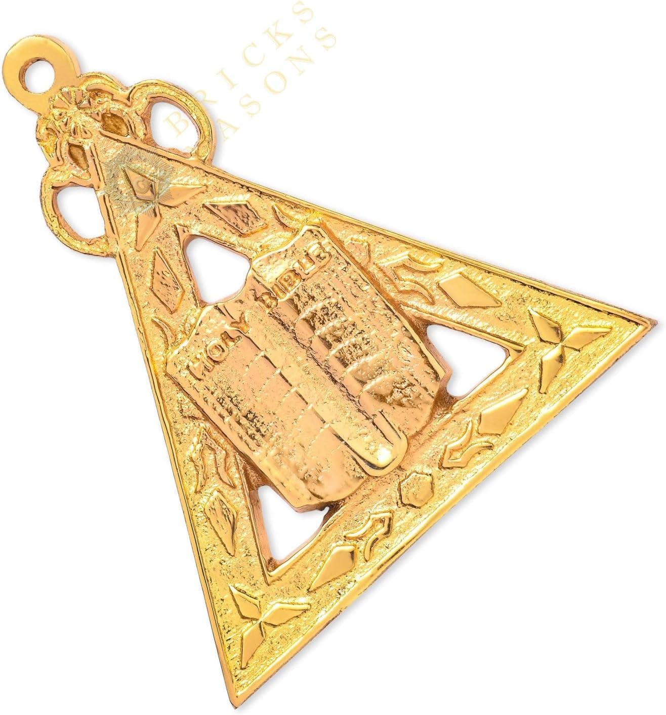 BRICKS MASONS Chaplain Royal Arch Chapter Officer Collar Jewel - Gold Metal
