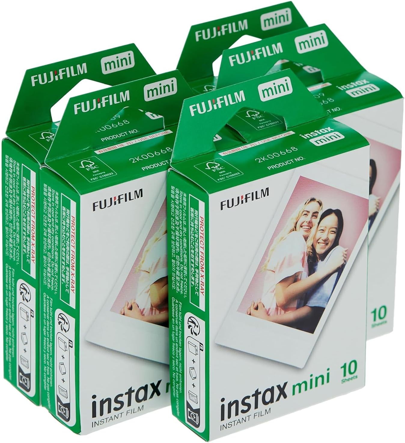 Fujifilm Instax Mini Instant Film, 10 Sheets (5-Pack)
