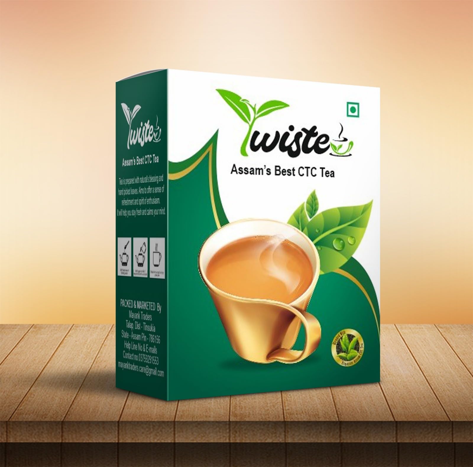 premium Black Tea| Assam's Best CTC Tea with extra strong leaf|500gm|