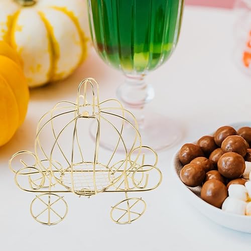 Miniatura 8 de Luxshiny Caja de dulces de carro de calabaza, cajas de dulces de Halloween, cajas de golosinas, carrito de calabaza, cajas de dulces para