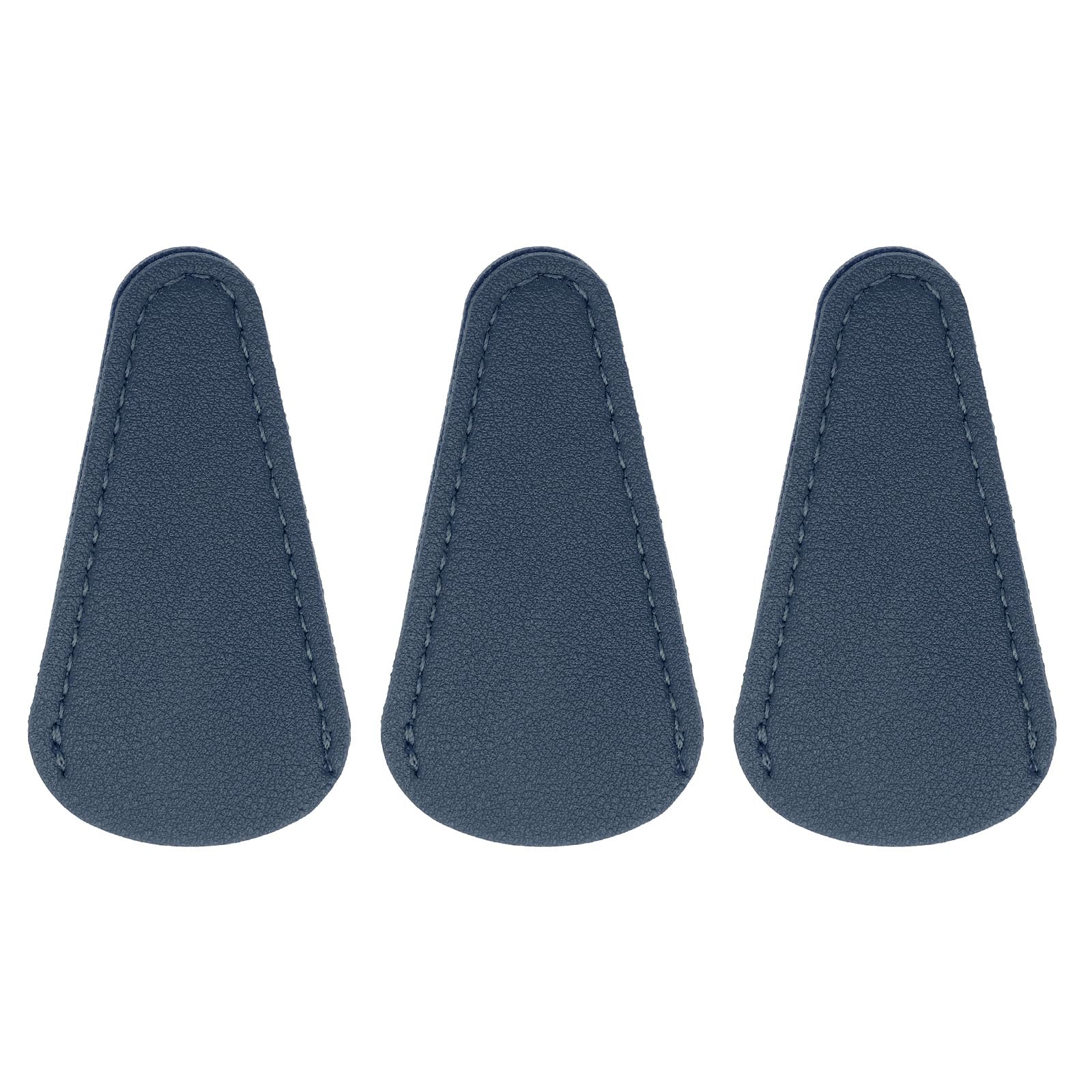 QUARKZMAN 3 Pezzi Fodero per Forbici, Coprifornici 2,9" x 1,5" in Pelle PU Portatile Borsette per Strumenti Beauty Tagliasopracciglia Protezione, Blu Scuro