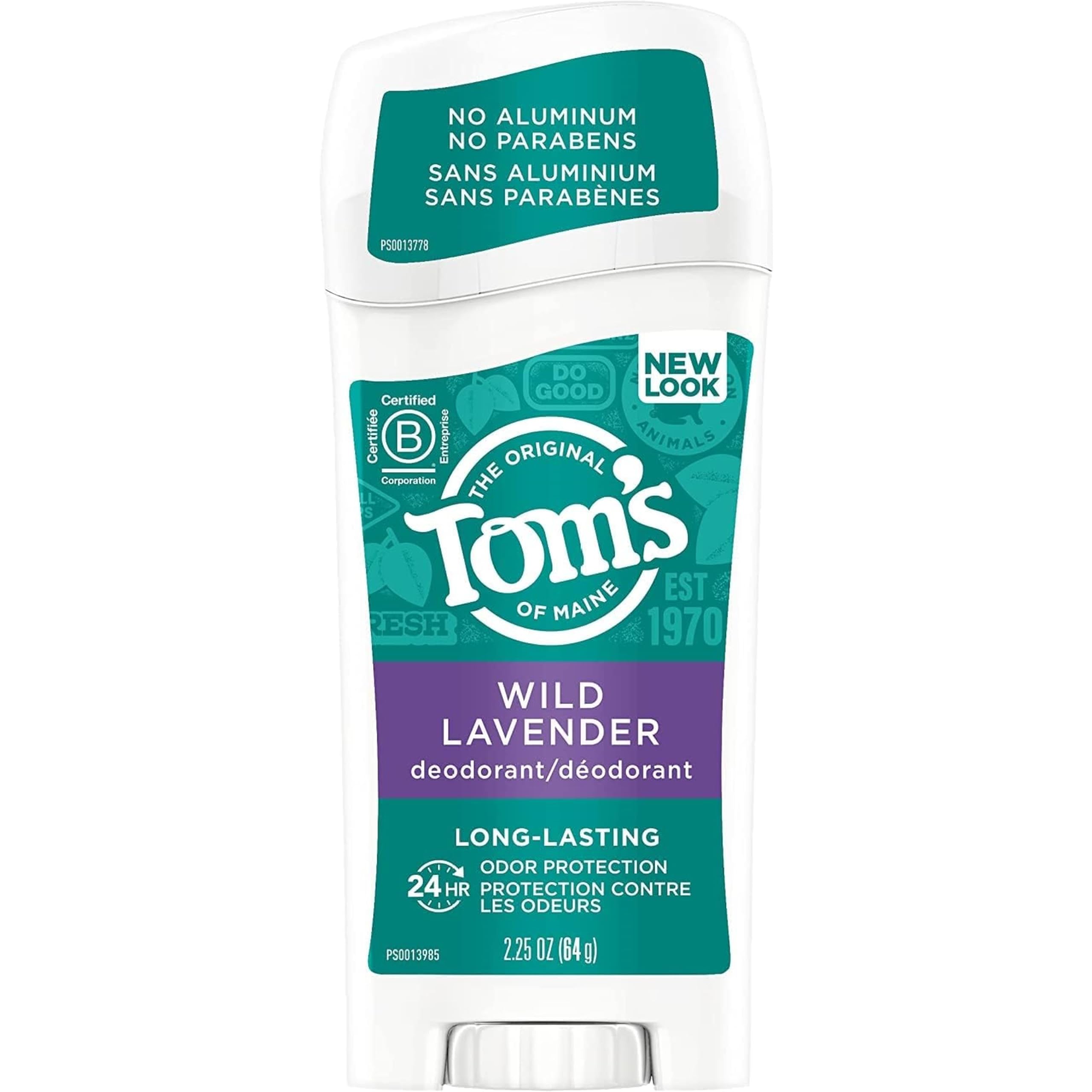 Tom's of Maine - Lavanda selvaggia duratura naturale del deodorante in stick - 2.25 Once