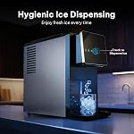 Silonn Nugget Ice Maker Countertop, Auto Drop Ice, Self Cleaning Ice Machine, 33 lbs/24H Soft Chewable Ice, Self Dispensing Nugget Ice Maker for Home, Kitchen and Party