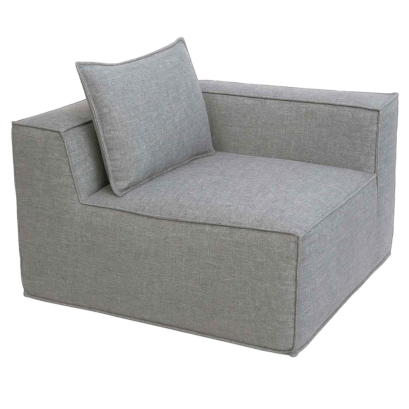 Mendler Combinaison de canapés HWC-O54 63x270x190cm Gris Clair