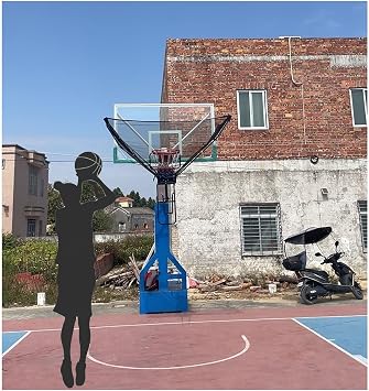 Basketball Return System, Hanging Basketball Shooting Machine Ball Rebounder, Automatic Convenient Basketball Shoot Return Net Equipment with 180  Rotating Shoot for Free Throwing Practice