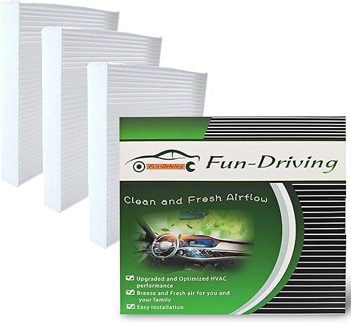Paquete de 3 repuestos de filtro de aire de cabina FD182 para los modelos Civic, CR-V, CR-Z, Fit, HR-V, Insight, repuestos para los modelos CF11182,