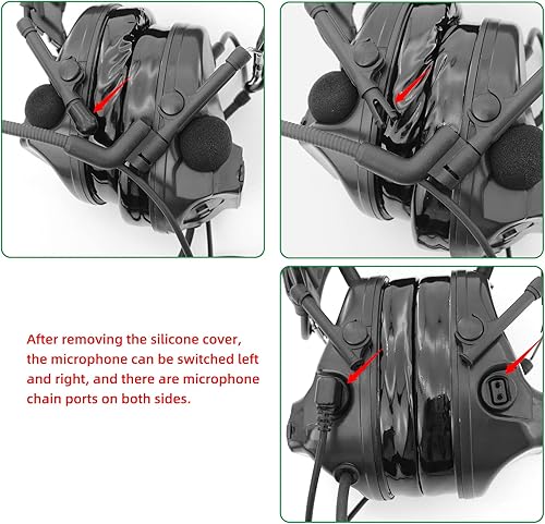 Miniatura 3 de HEARFALCOM Comta III (versión de actualización de auriculares Comta ii) Airsoft táctico deportivo con cancelación de ruido