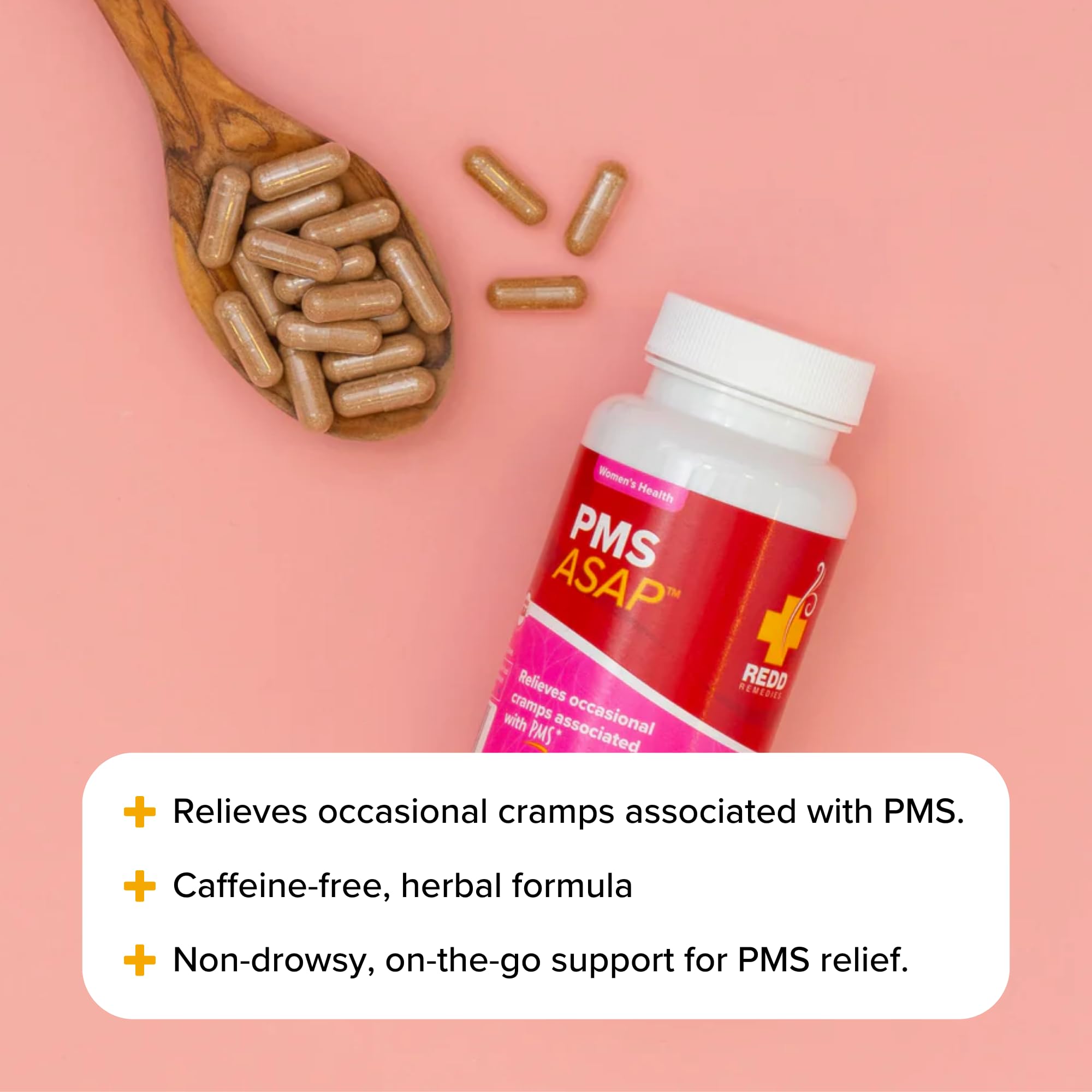 Redd Remedies PMS ASAP | Menstrual Comfort Support | 30 Servings — Amazon image 4