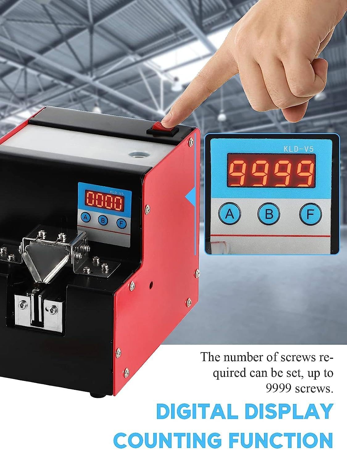 Distributore automatico di viti di precisione con funzione di conteggio e contatore di viti, capacità di 200 viti - Viti da 1-5 mm