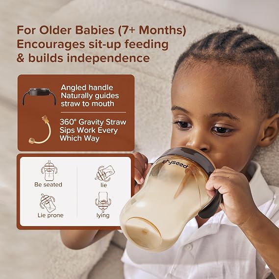 Thyseed PPSU Natural Breast-like Feeding Bottle 3-7 Months, 10 oz, 1 Pack