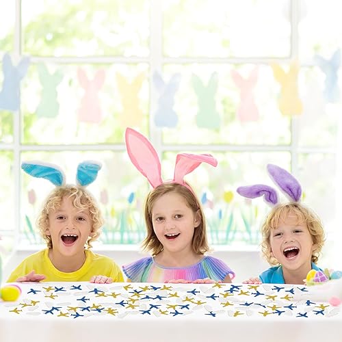 Miniatura 4 de INNORU Confeti de avión, 120 piezas de confeti de papel arcoíris para baby shower, fiestas de cumpleaños, decoraciones temáticas de aviación