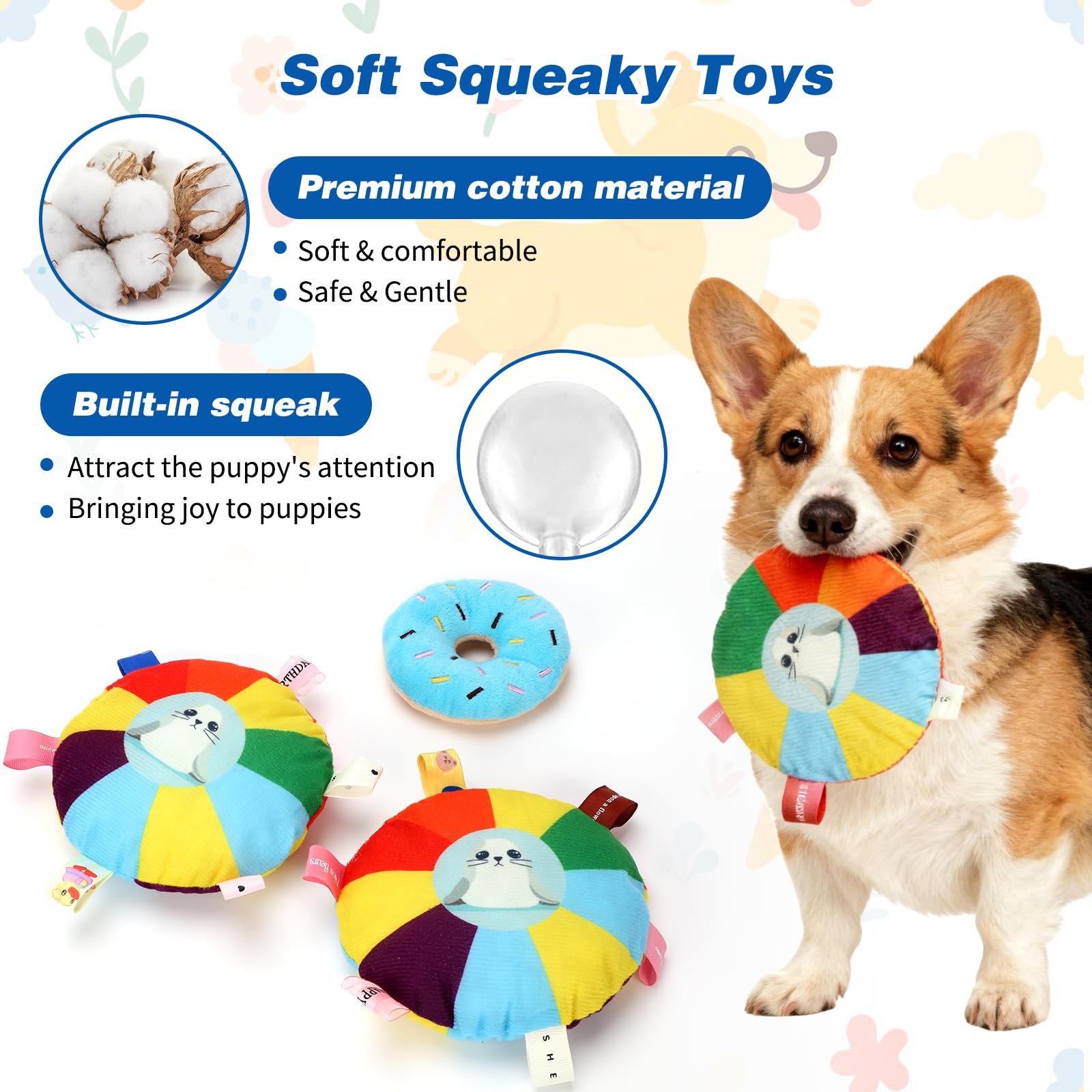 Gimnasio de juego para cachorros con 8 juguetes colgantes, juguetes de gimnasio de selva para perros pequeños con marco de PVC, juguete interactivo para cachorros con correas elásticas para