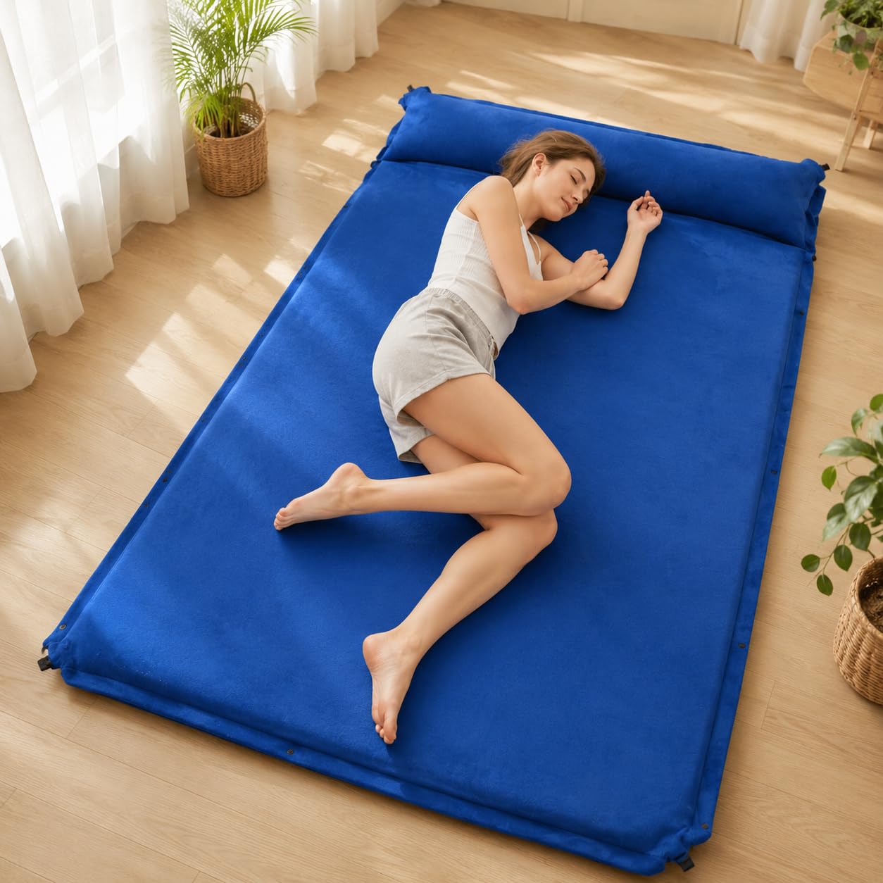 Selbstaufblasende Isomatte & Luftmatratze, 5cm, für Camping & Outdoor-Abenteuer