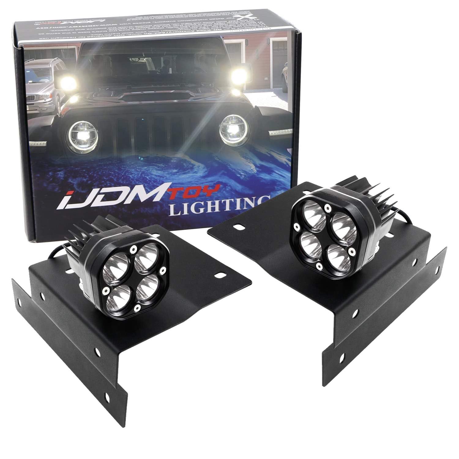 Amazon.co.jp: iJDMTOY A-Pillar 20W ハイパワー LED ポッドライト