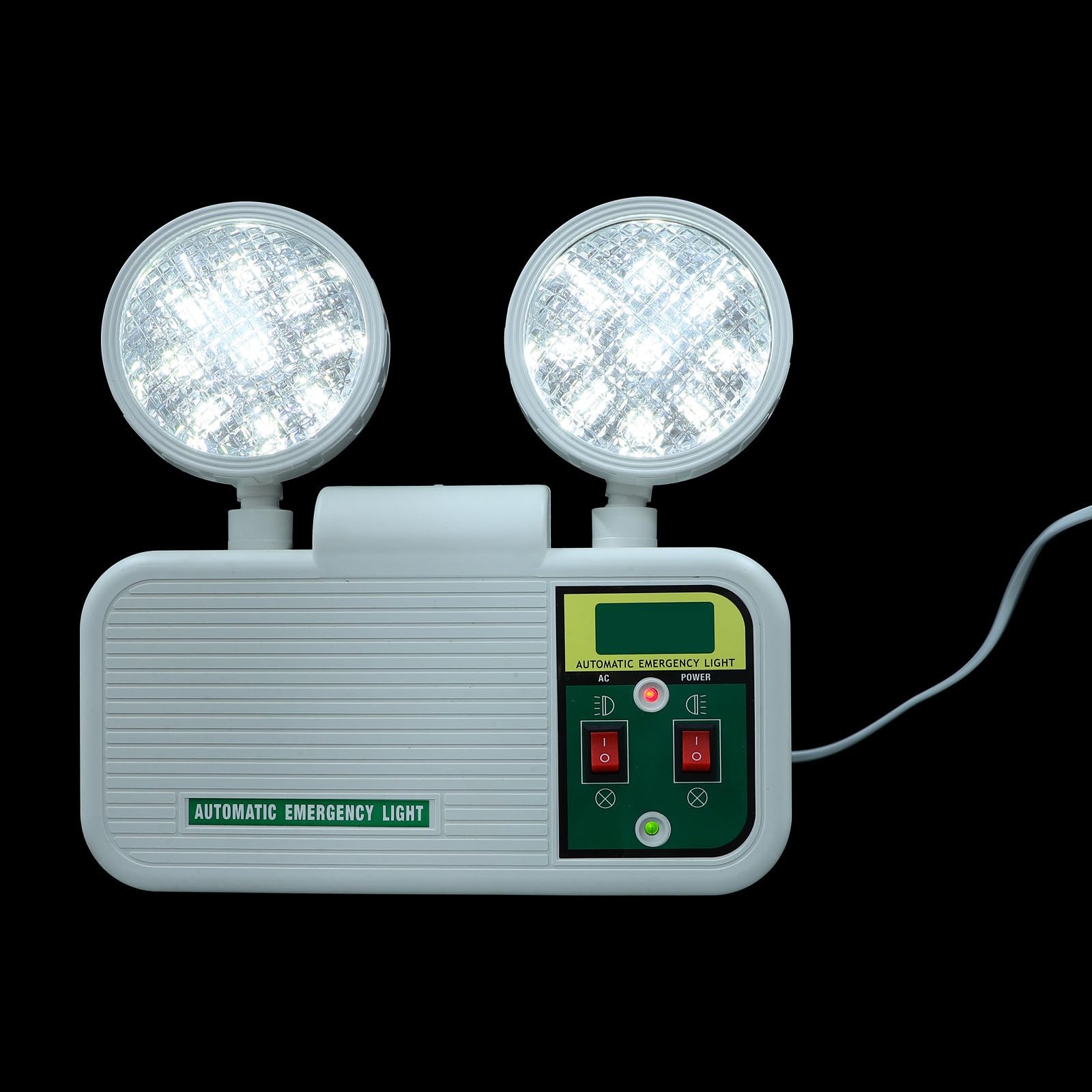 Luminaria de Emergencia LED de Doble Foco para Pasillos y Oficinas
