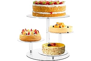 YestBuy 4 Tier Round Cake Stand