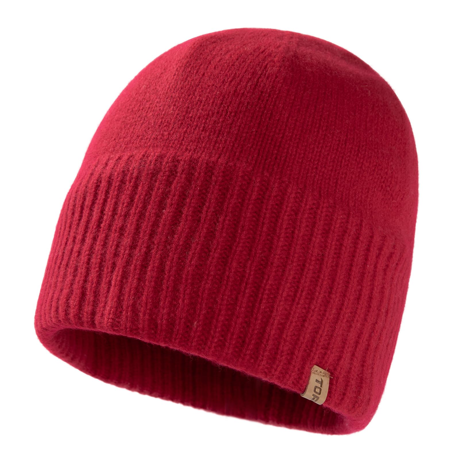 TOP-EX PolarWool™ Oversized L/XL/XXL 100% Merino Wool Beanie Fleece Lined Cuffed Watch Fisherman Cap