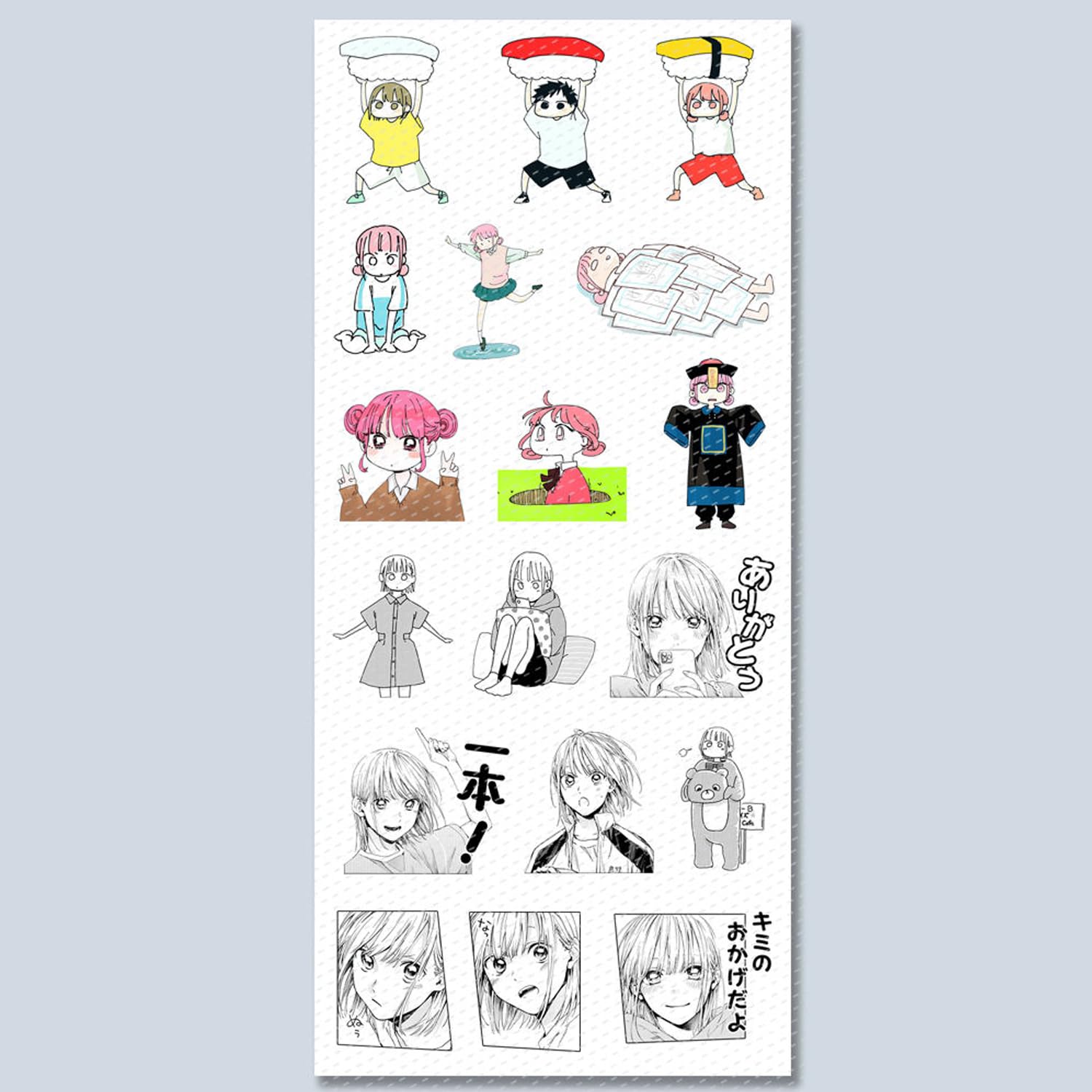 Amazon.co.jp: アオのハコ ステッカー 51枚 PVC材質 防水 アニメ