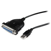 StarTech.com Cavo Adattatore Stampante USB a Parallela DB25, 1.80 m