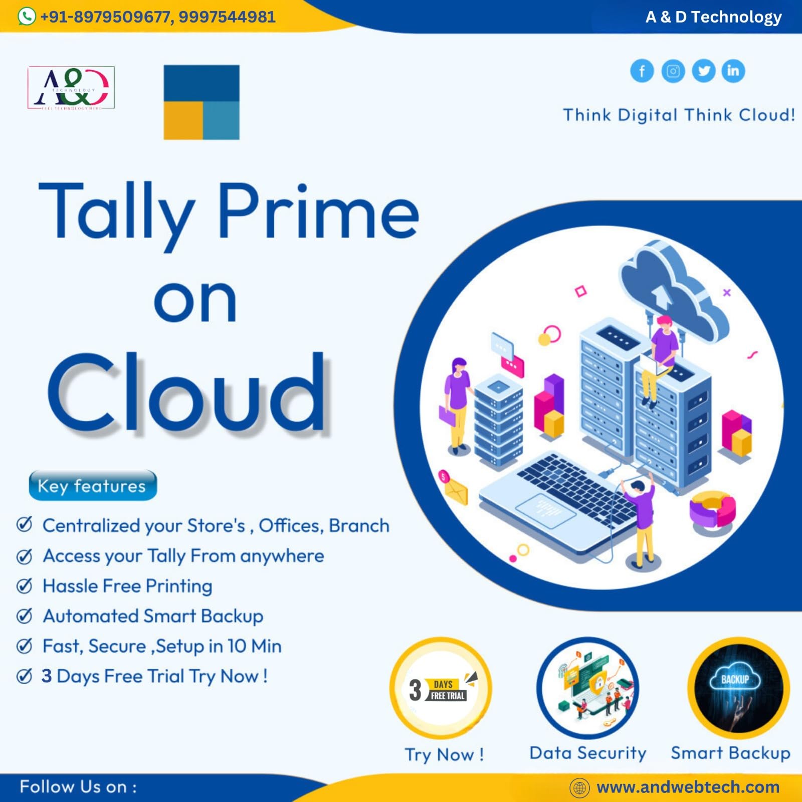 Tallyprime On AWS Cloud 1 User 3 Month | Access Your Tally Anytime Anywhere On Anydevice - Reliable | Secure | Simple | Help 999 754 4981-image-40