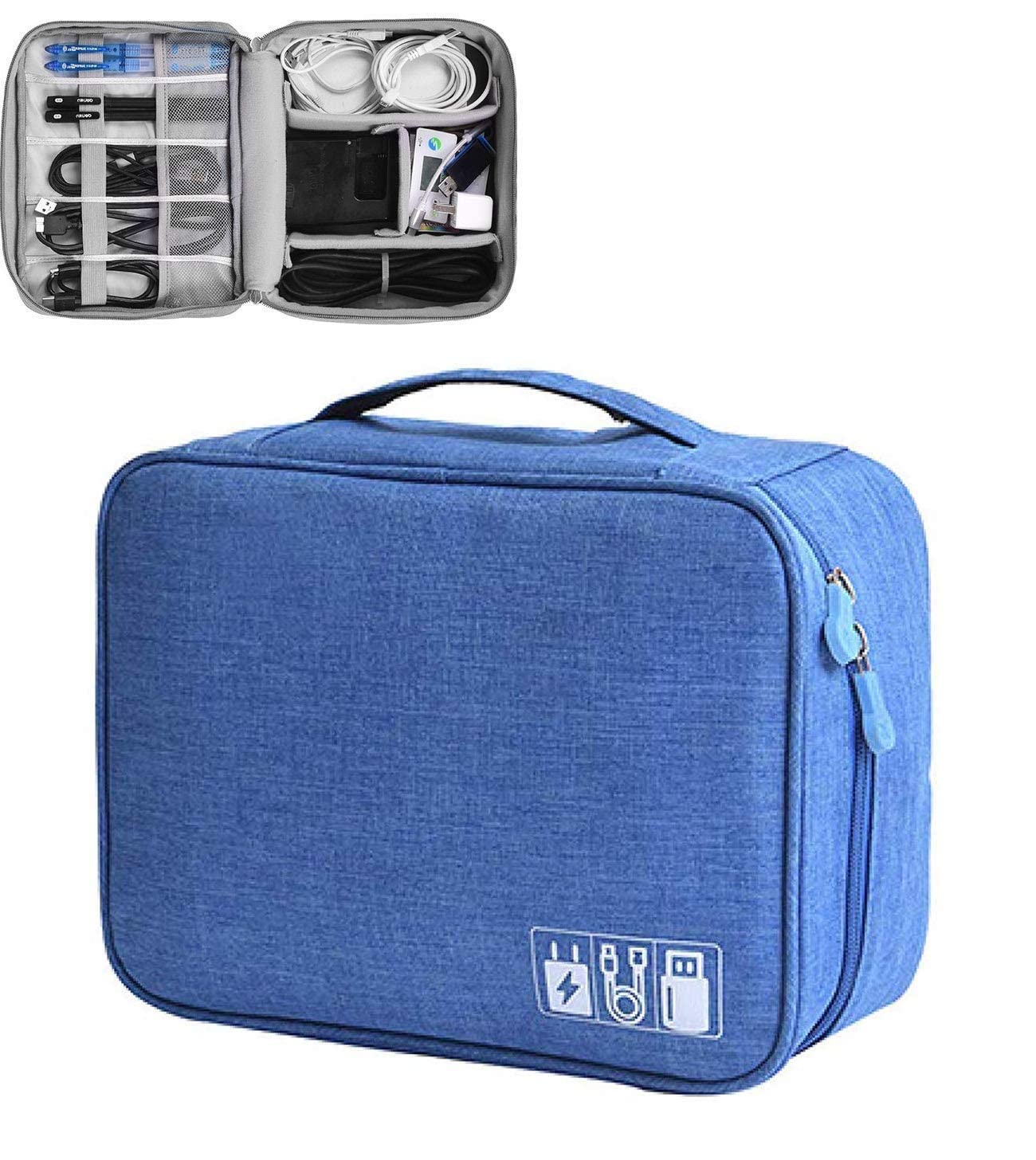 SZONZ Electronics Accessories Organizer Bag Travel Padded Gadget Bag Cable Organisers Pouch Carrying Case for Chargers, Hard Disk, Adapters, USB Cables, and Power Bank (Pack -1) (A) (B0C4LT6WKS) Amazon Price History, Amazon Price Tracker