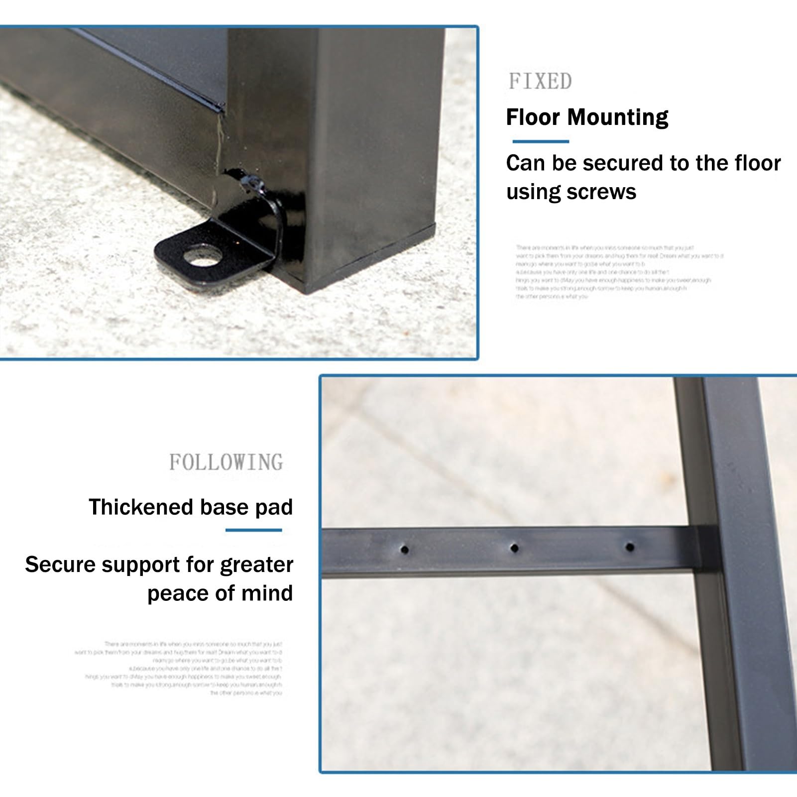 Banco Jardin Exterior con Respaldo, Banco de Madera plástico | Parque Banco el asiento de listones con el marco de metal resistente, for el porche/el patio/la ley(86.6''/220cm)