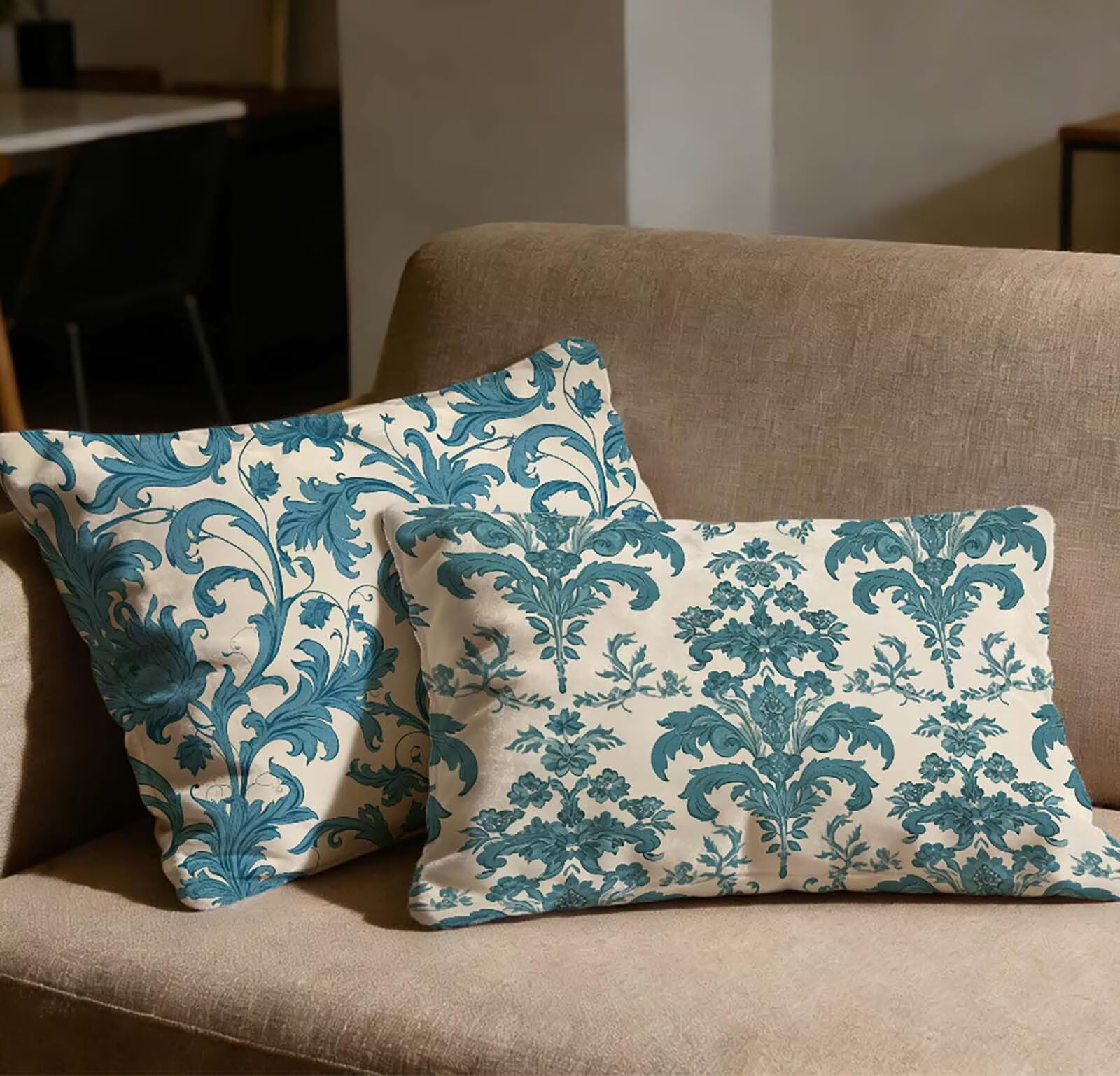 Taie oreiller 40x70 cm en velours de qualite superieure turquoise O-484C