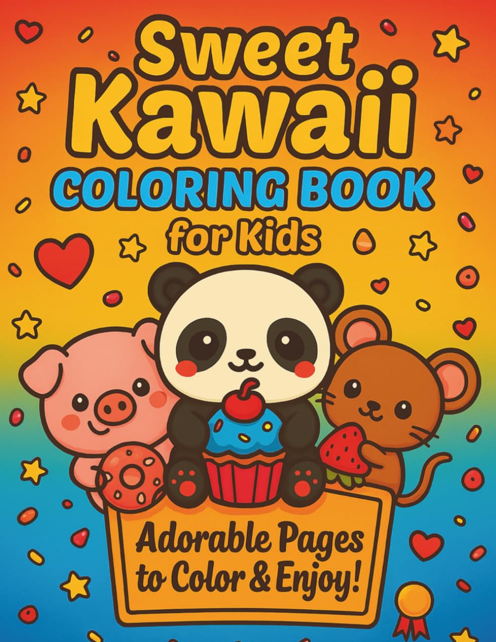 Sweet Kawaii Coloring Book for Kids: Adorable Pages to Color and Enjoy