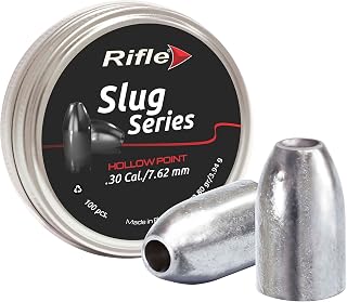 Rifle Air Gun Pellets | .177, .22, .25, .30, .35 Calibers | Rounded, Domed, Hollow Point, Slug Heads | Various Weights for Target Shooting, Hunting, and Recreation | 50-500 Count