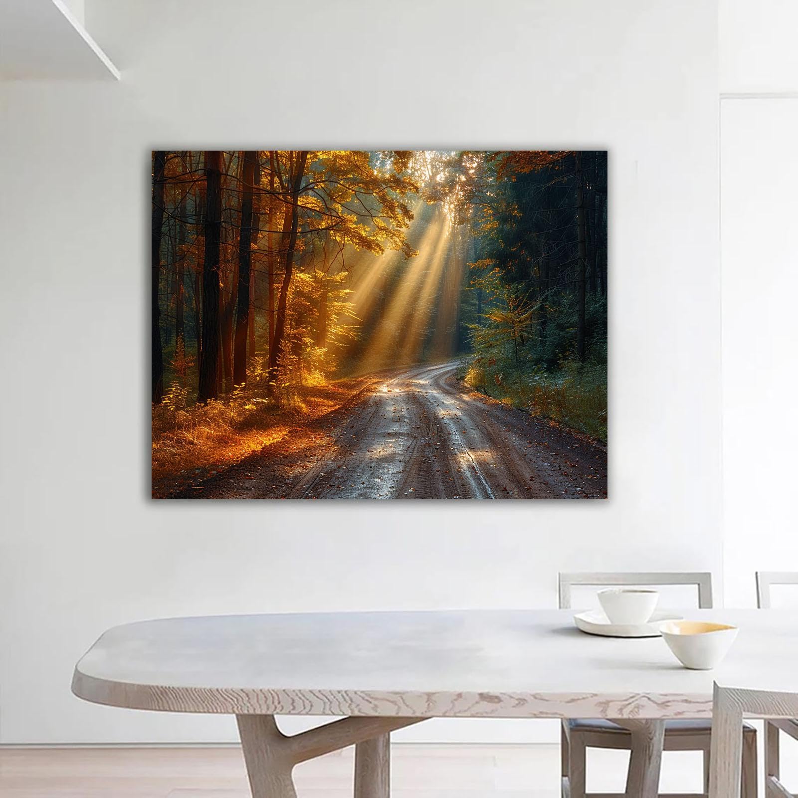Amazon.co.jp: ZFXFHDR(へ楽ーツ) 風景画 アートパネル 秋の風景 