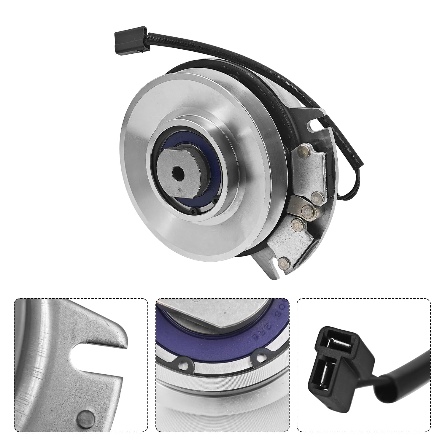 Embrague eléctrico PTO compatible con Ferris, se adapta a Snapper, se adapta a cortacésped Simplicity de 121.9 cm, 132.1 cm, 154.9 cm, repuesto # 5105090YP, 5105090
