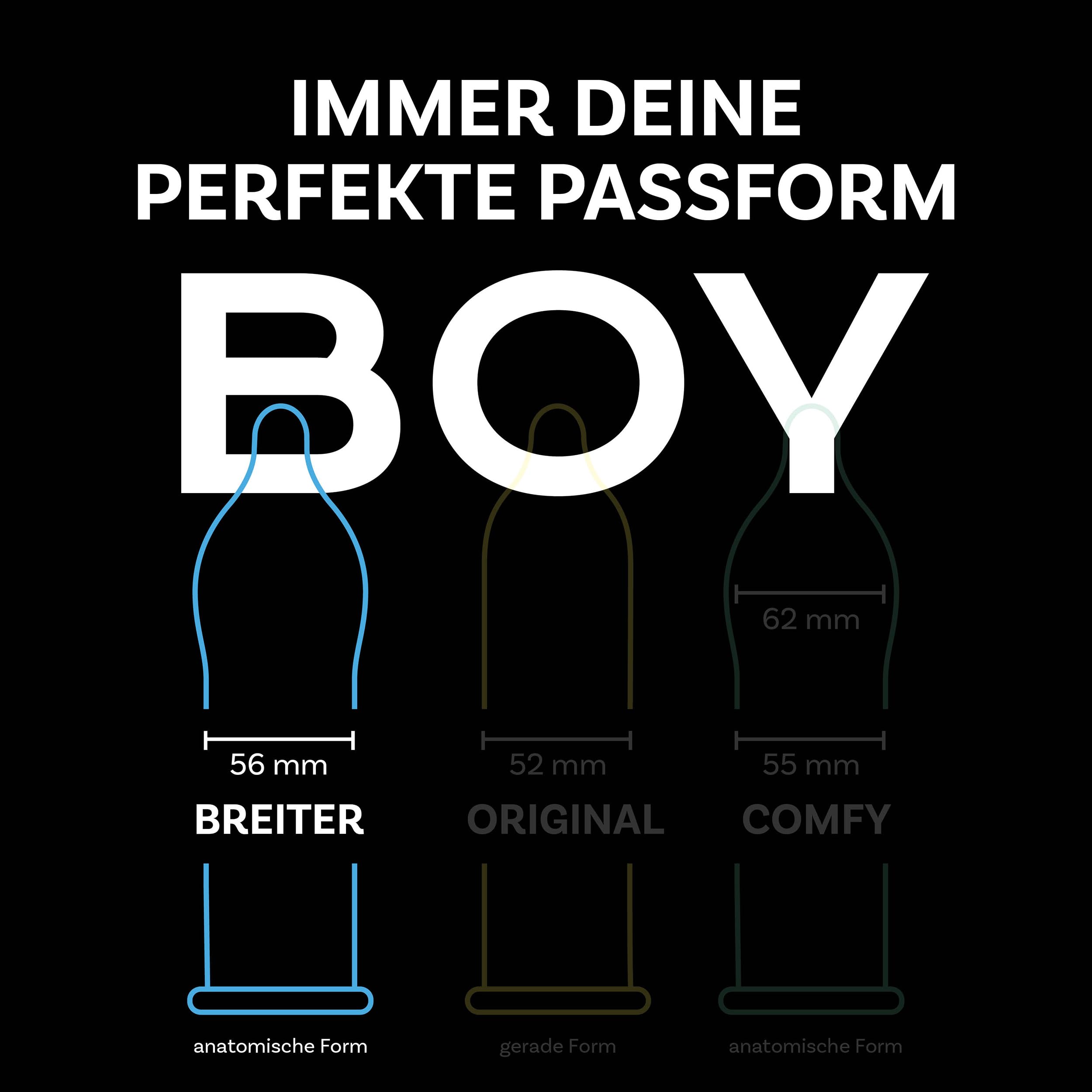 BILLY BOY Kondome Big Mix 200er | 56 mm | Kondommix in breiter Passform | verschiedene Sorten bunt gemischt | (2 x 100 Stück)
