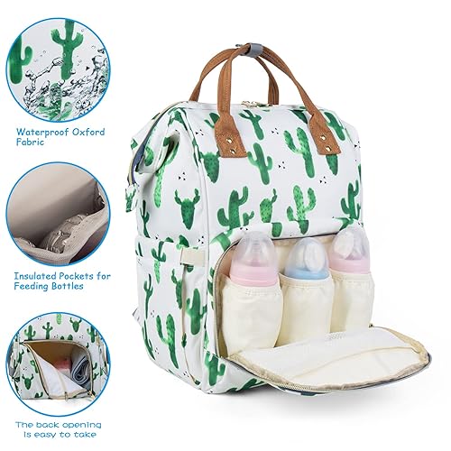 Miniatura 4 de Mochila de pañales para bebé con correas para cochecito, bolsas de bebé de gran capacidad para mamá a la moda, bolsa de pañales de maternidad, grano
