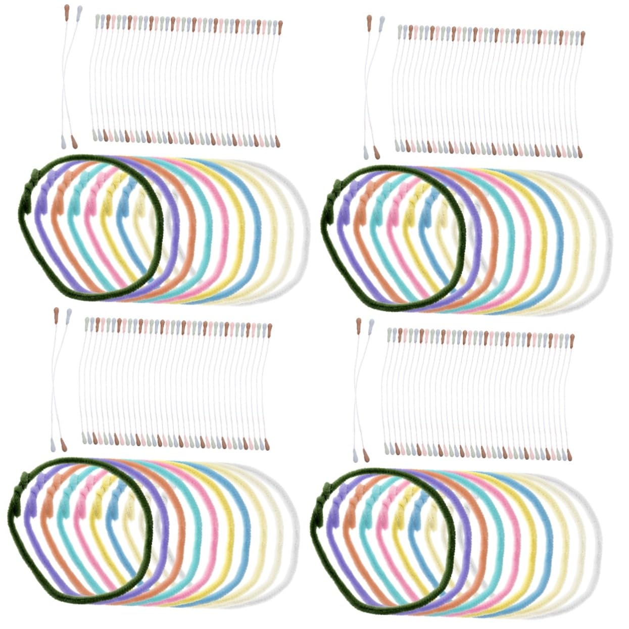 SHINEOFI 40pezzi Scovolini Ciniglia Flessibili Per Lavoretti Creativi Materiale Per Adulti Per Progetti Fai Da Te e Creazioni Artistiche
