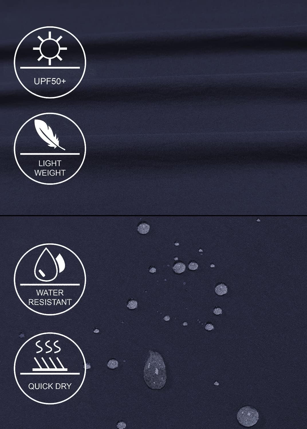 GymBrave Pantalon de Randonnée pour Femmes Léger Séchage Rapide Été Cargo Imperméable Montagne Pantalon Travail 3/4 Extensible avec Poche Zippée