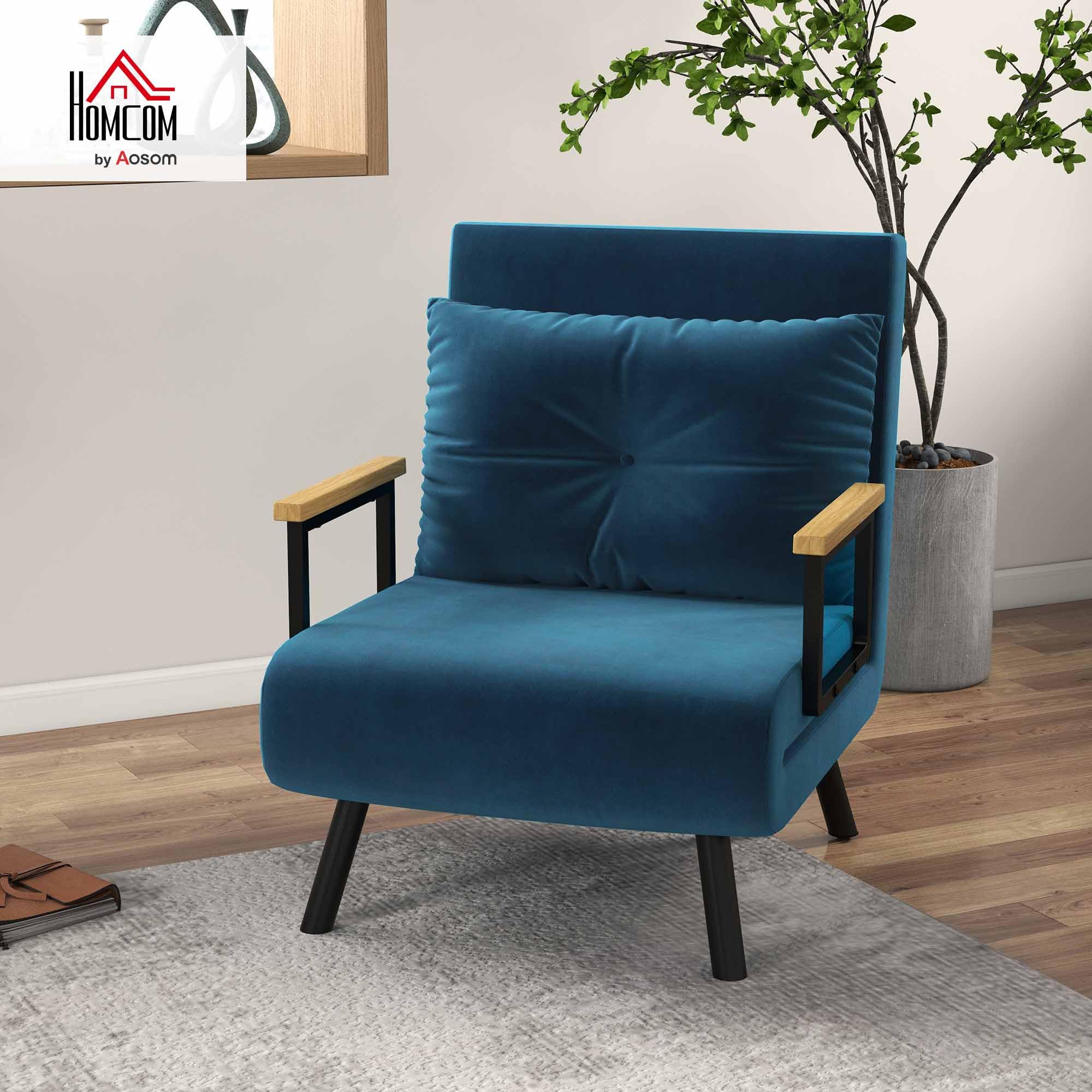 Canapé-lit 3-en-1 pour petit espace - Fauteuil relax Antique Gray, lit