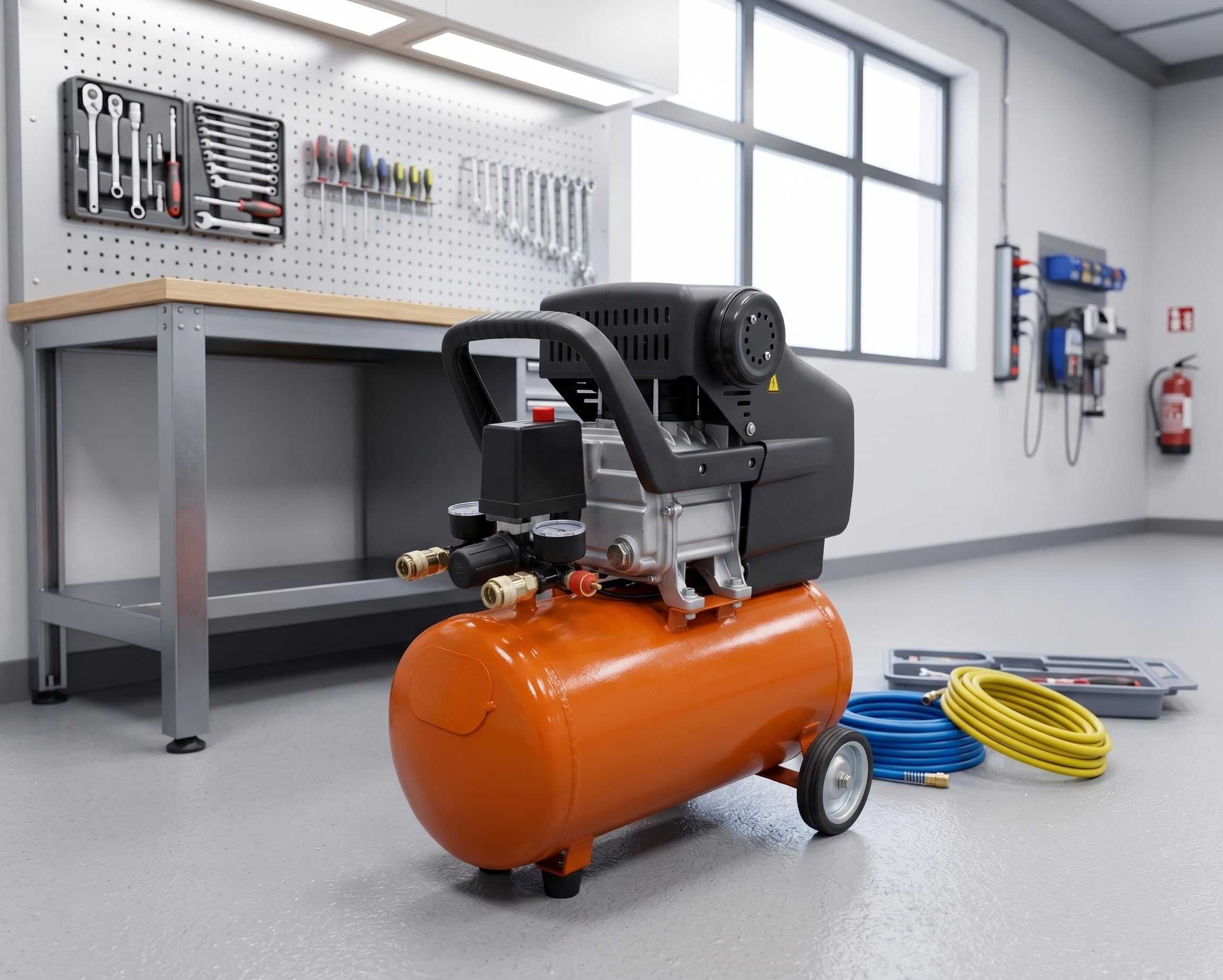 Compressore ad Olio Handy 24 LT - 2 HP - 8 Bar - 1500 W -230V